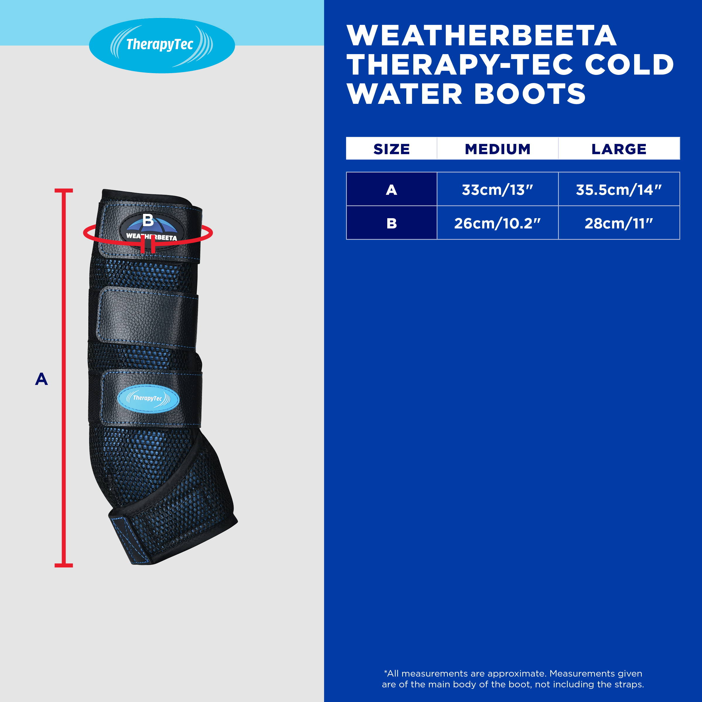 WEATHERBEETA Therapy-Tec Cold Water Boots  Size Chart